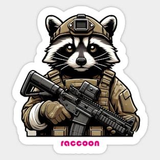 Tactical Raccoon Sticker